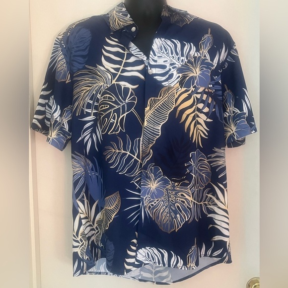 Royaura Men’s Hawaiian Shirt - Picture 1 of 4